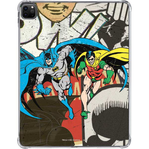 DC Comics Batman and Robin Vintage Action Pose iPad Pro 11in (2024) Clear Case